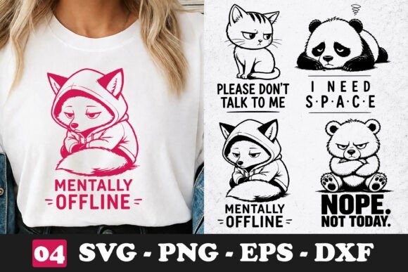 Download Mentally Offline Fox SVG Funny PNG - Offline Collection