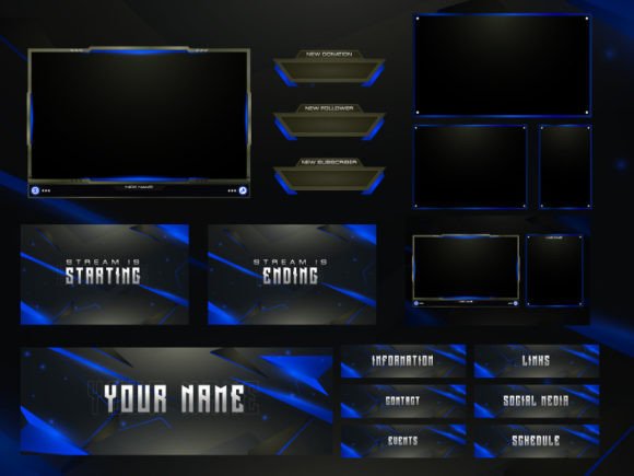 Download Twitch Overlay Live Stream Set - Live Collection