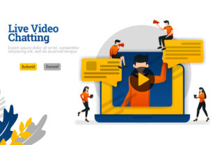 Download Web of Live Video Chatting with Laptops - Live Collection