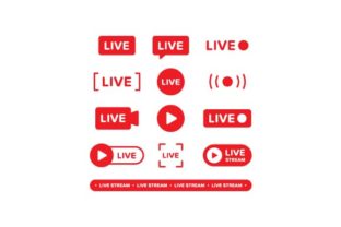 Download Live Streaming Button Icon - Live Collection