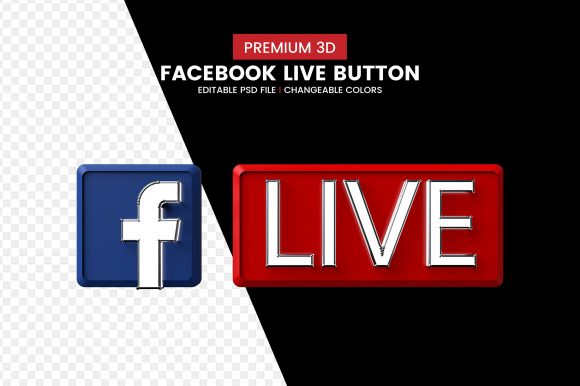 Download Facebook Live Streaming Button Mockup - Live Collection