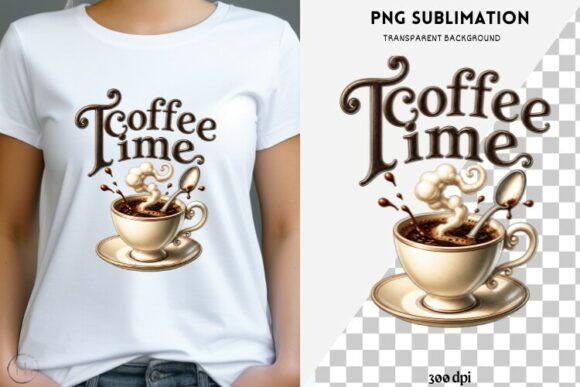 Download Coffee Time Png Design for T-shirts - Premium Resources