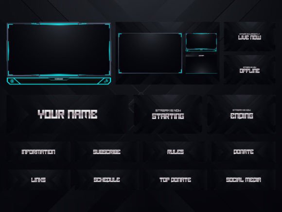 Download Twitch Overlay Live Stream Set - Live Collection